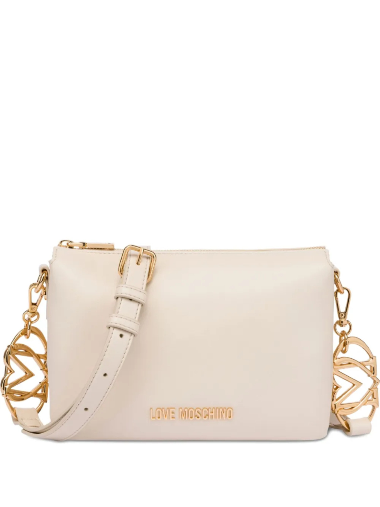 

Love Moschino сумка через плечо с пряжкой, нейтральный