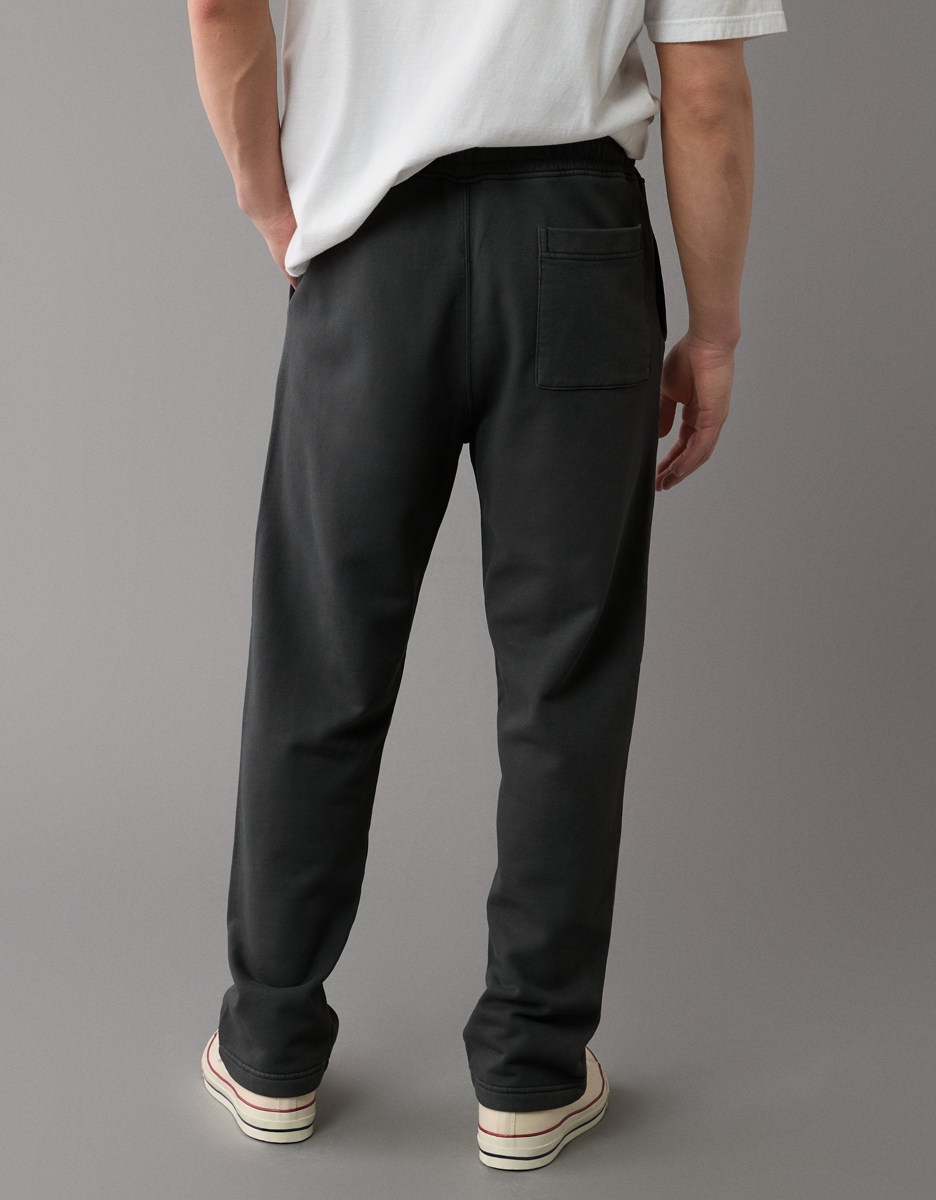 

Спортивные брюки из хлопка AE American Eagle Outfitters, черный
