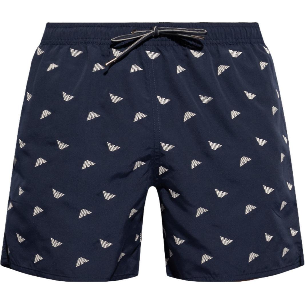 

Повседневные шорты мужские синие EMPORIO ARMANI