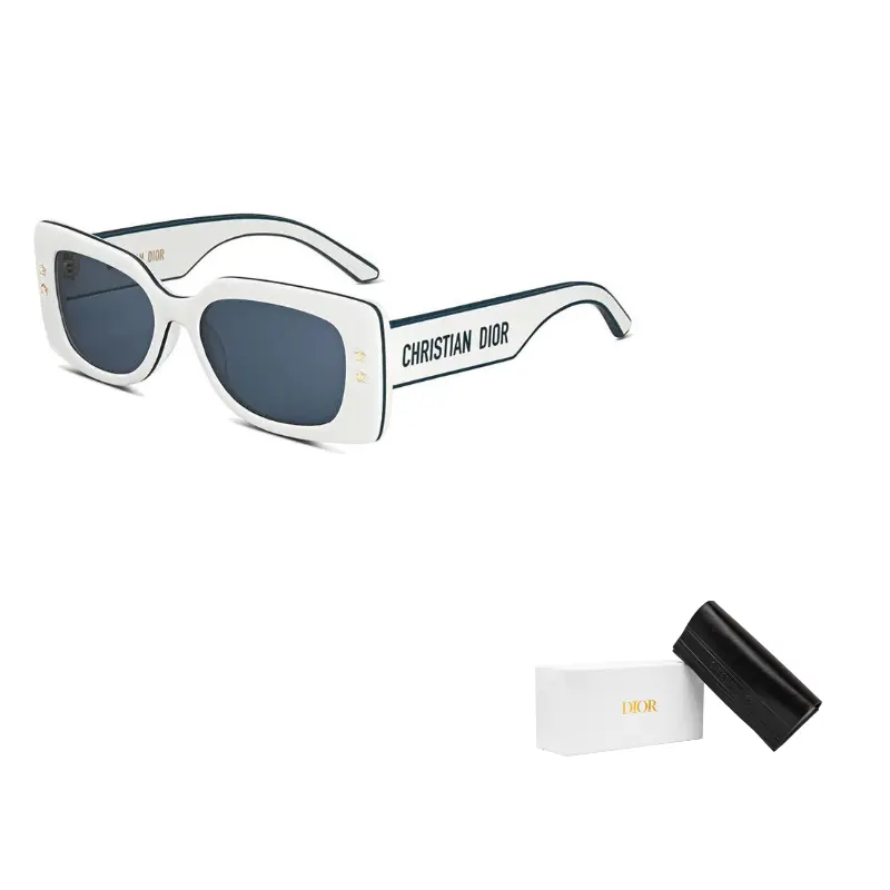 

DIOR Солнцезащитные очки асимметричной формы женские белые, White
