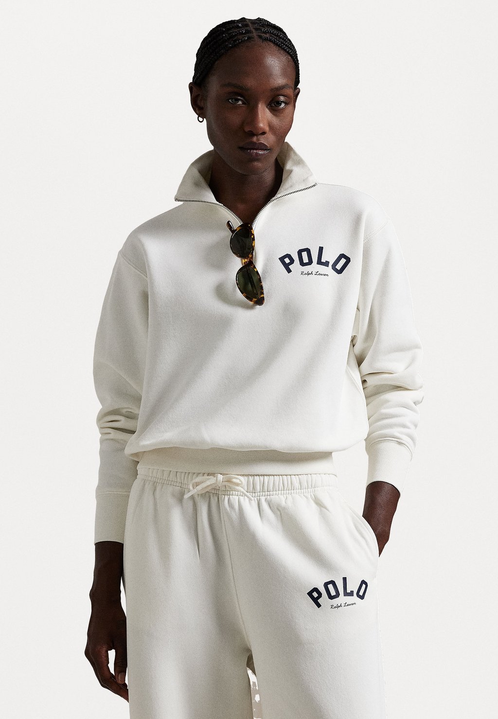 

Толстовка LOGO FLEECE QUARTER ZIP Polo Ralph Lauren, белый