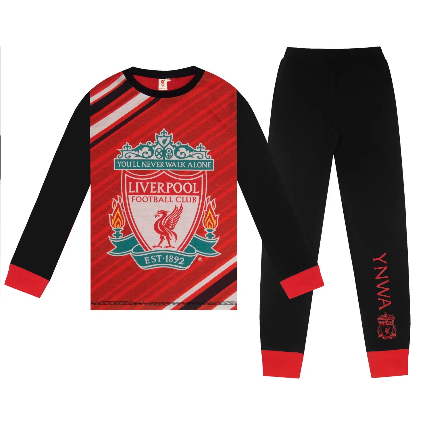 Детская пижама с принтом Liverpool FC, красный