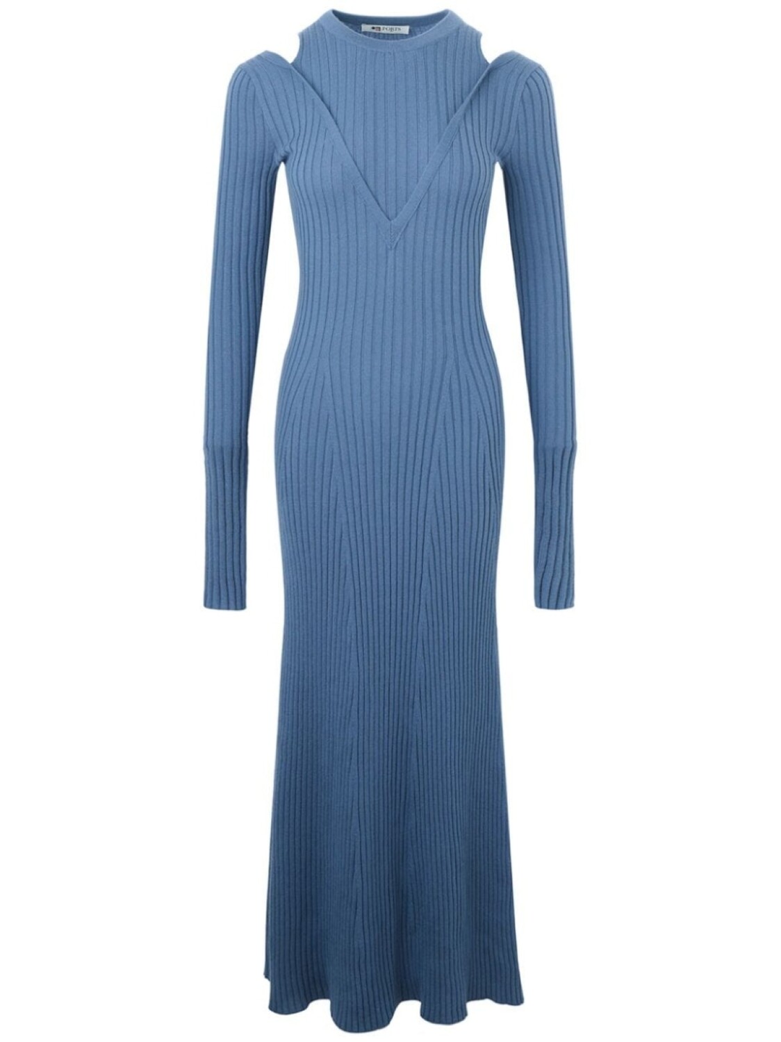 

Трикотажное платье с вырезом Ports 1961, синий