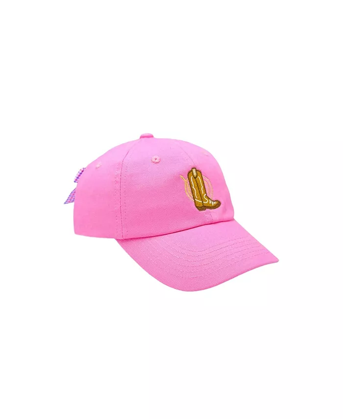 

Детская ковбойская кепка с бантом в розовом цвете Bits & Bows