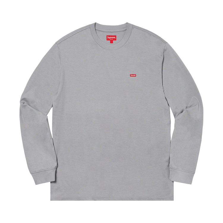 

Футболка Supreme Small Box Long-Sleeve Tee Grey, серый