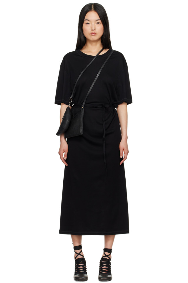 

Миди-платье с поясом Lemaire, черный