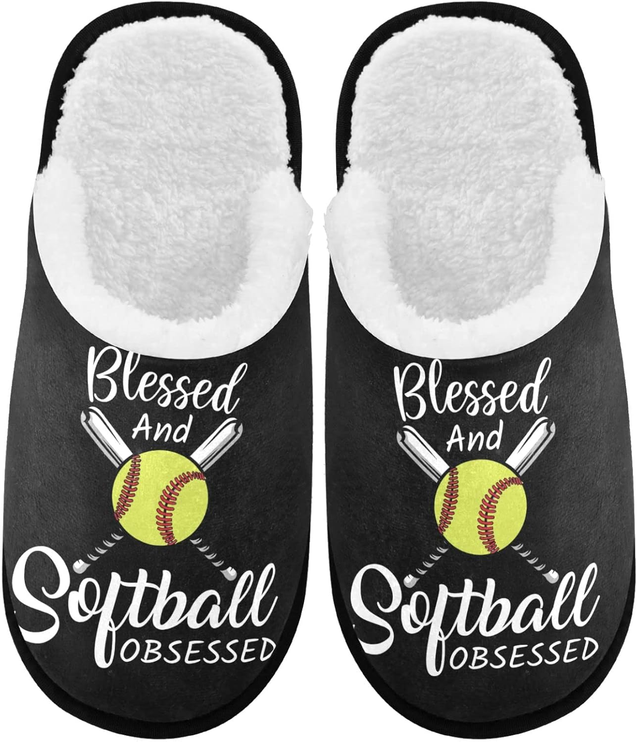 

Тапочки visesunny для женщин и мужчин, зимние теплые домашние тапочки из хлопка с эффектом памяти, мягкие плюшевые флисовые домашние тапочки без шнурков для девочек, обувь для дома и улицы, Softball