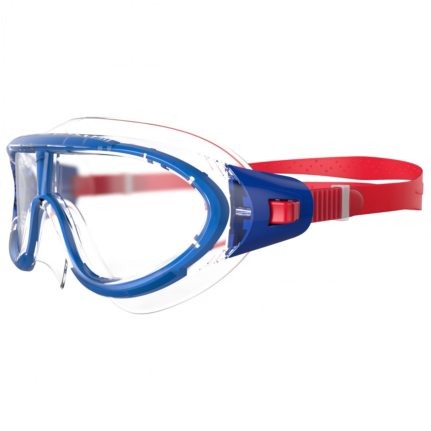 

Очки для плавания Speedo Biofuse Rift, цвет Lava Red/Beautiful Blue/Clear