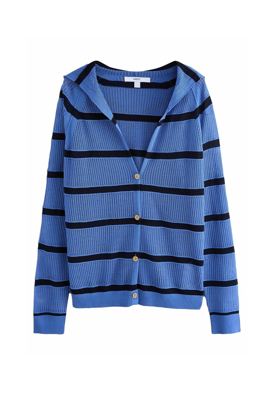 

Кардиган Next LIGHTWEIGHT MESH STITCH HOODED , Blue Stripe/Blue