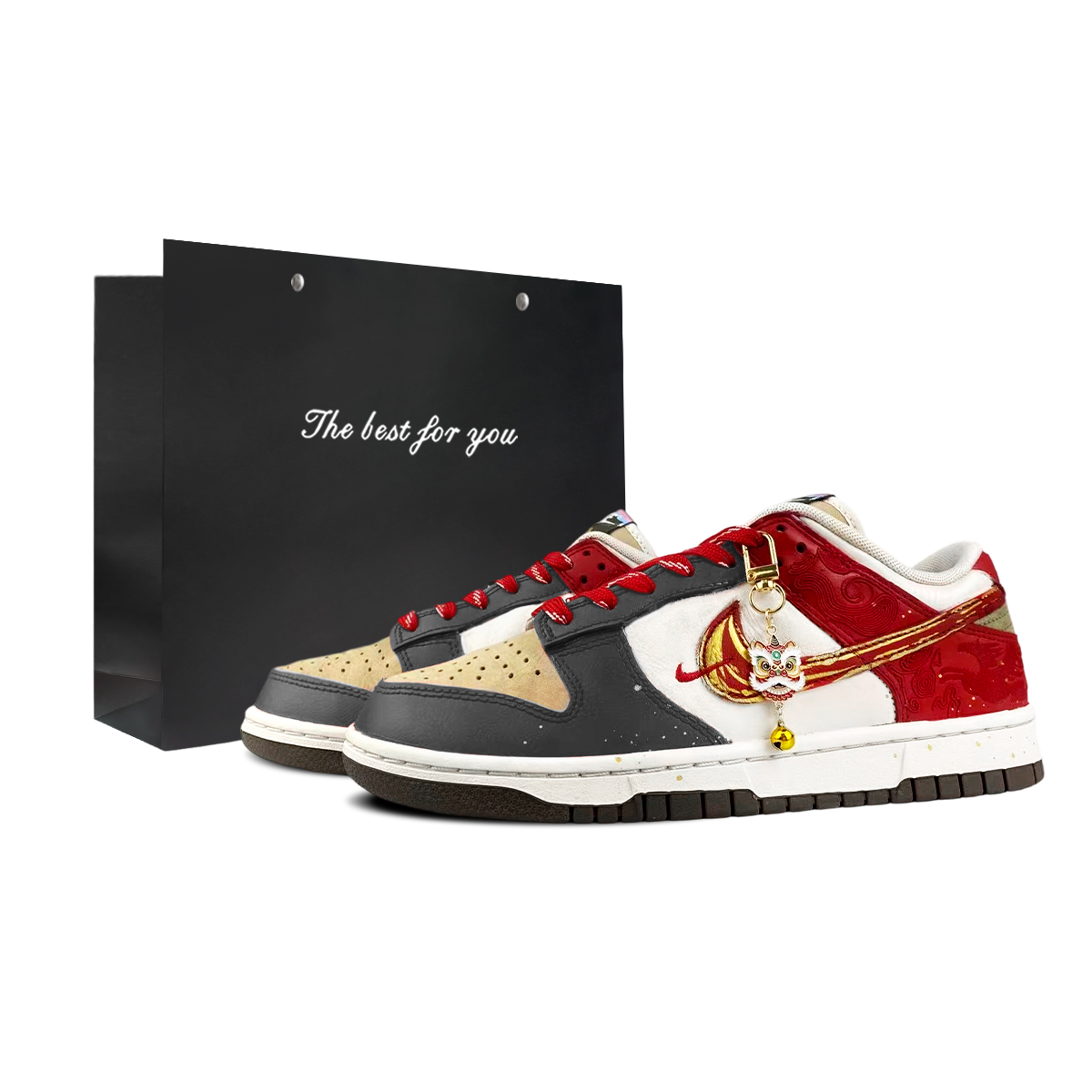 

Nike Кроссовки Dunk Low top Skateboard мужские красные белые