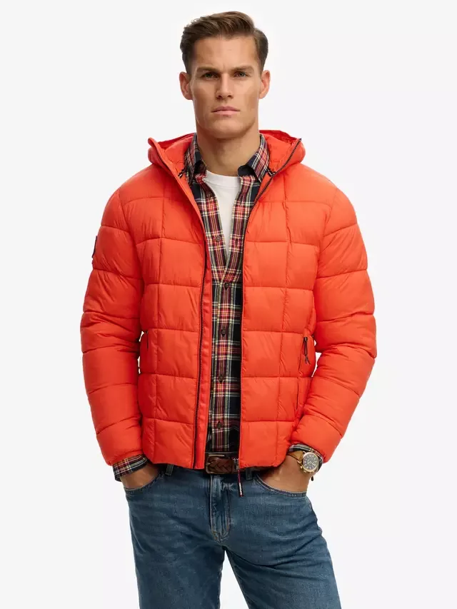 Пуховая куртка, ярко-оранжевого цвета Superdry