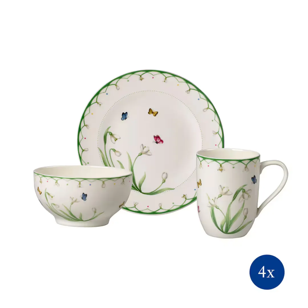 

Набор посуды Villeroy & Boch Colorful Spring, 12 предметов, зеленый