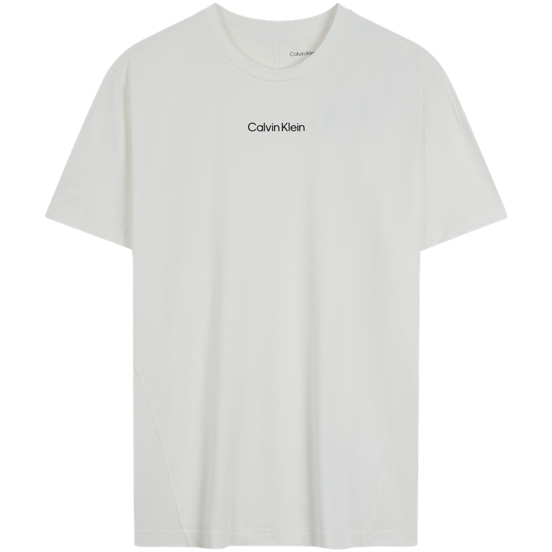 Футболка с вафельной вязкой Calvin Klein, серый — фото 3