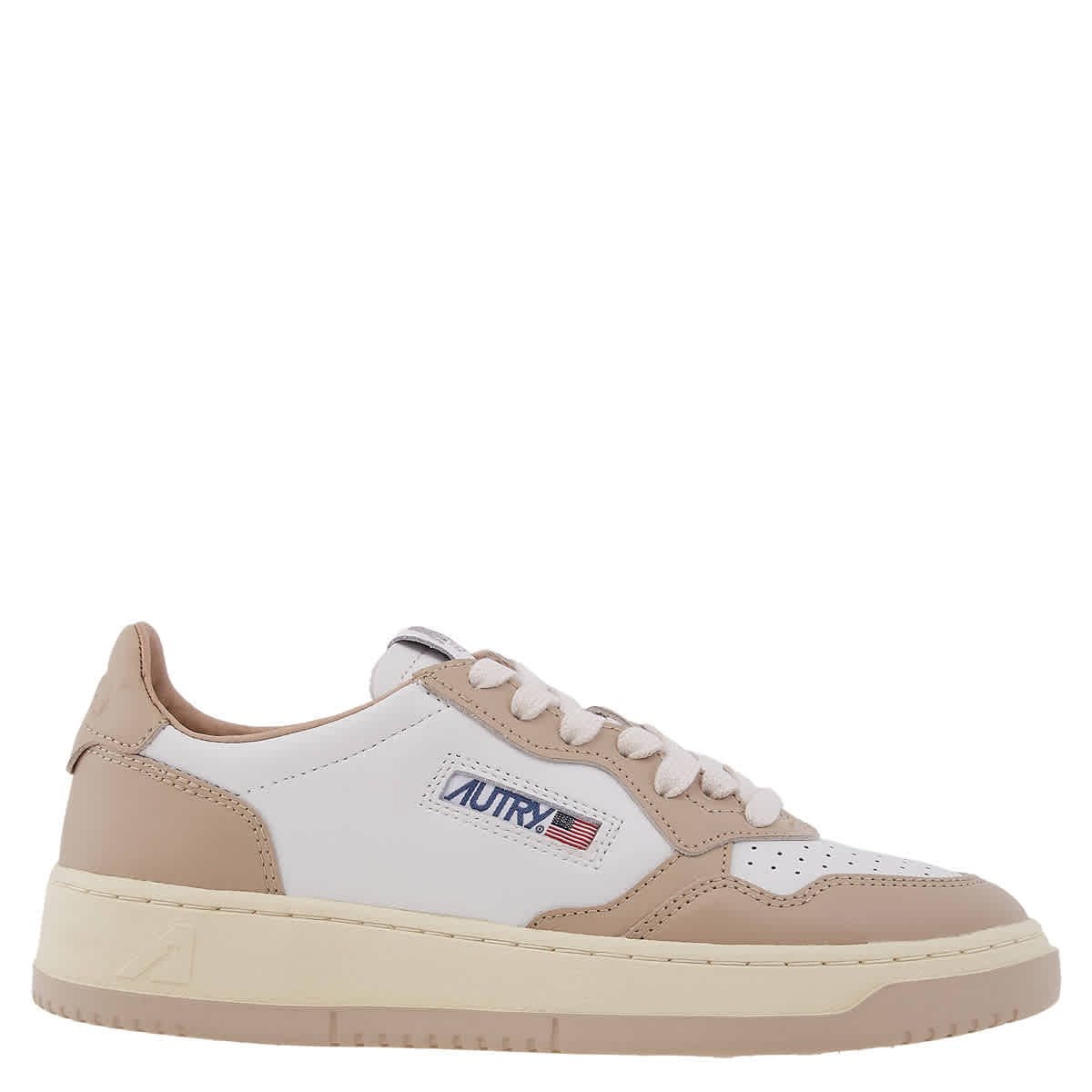 Кроссовки Autry Medalist Кожаные Низкие, Leat/Leat Wht/Wht Pep