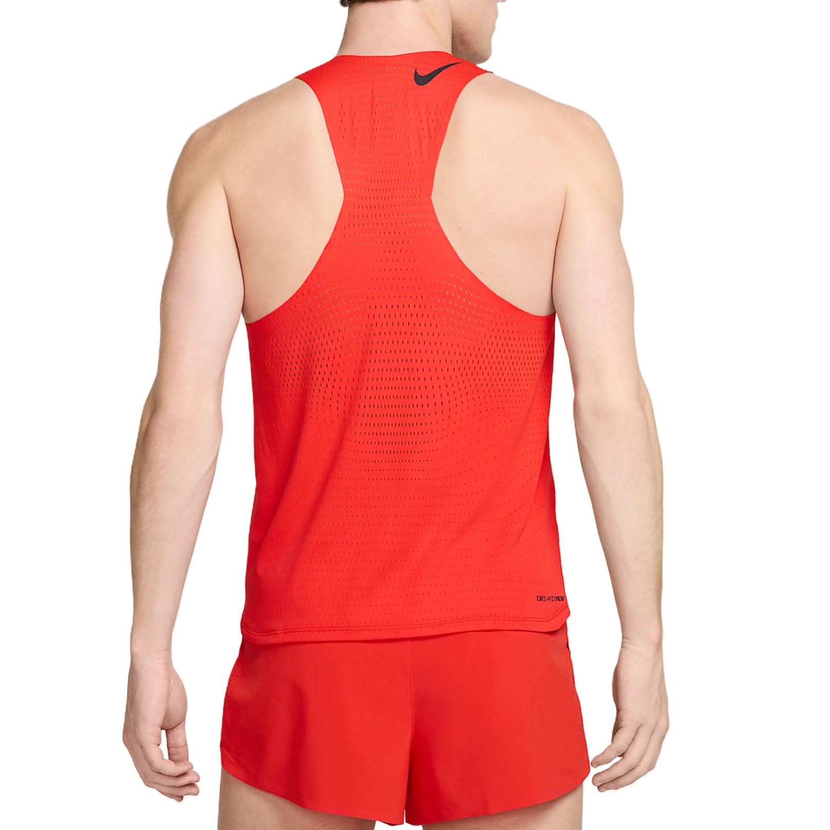 Мужская майка для бега AeroSwift Dri FIT Adv Nike, светло-малиновый — фото 3