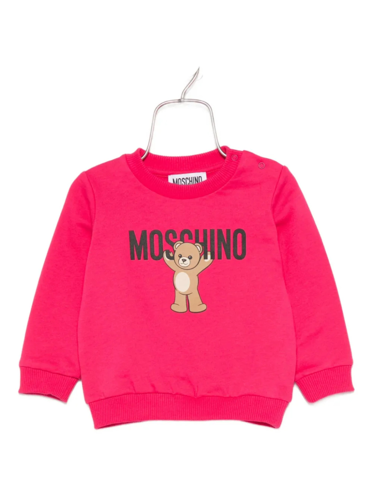 

Толстовка Moschino Kids с принтом Teddy Bear, розовый