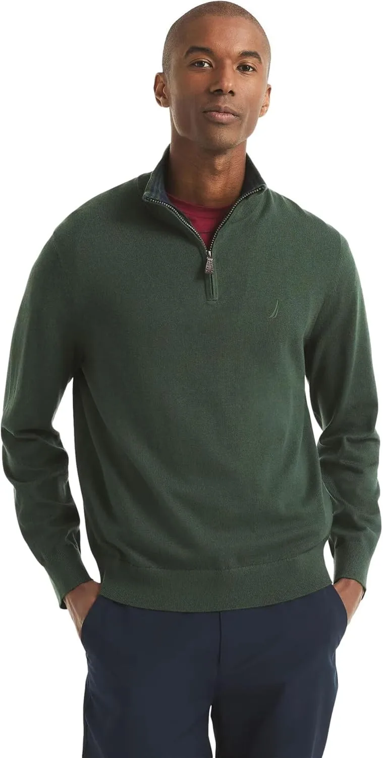 

Nautica мужской свитер Navtech с застежкой на четверть