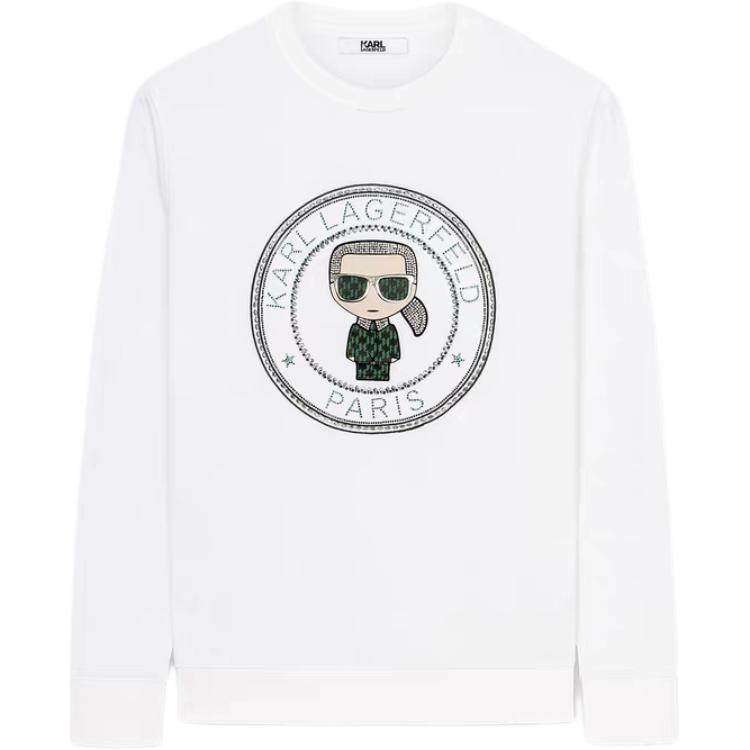 

KARL LAGERFELD / Karl Lagerfeld Jeans Толстовка KARL LAGERFELD мужская, необработанная белая
