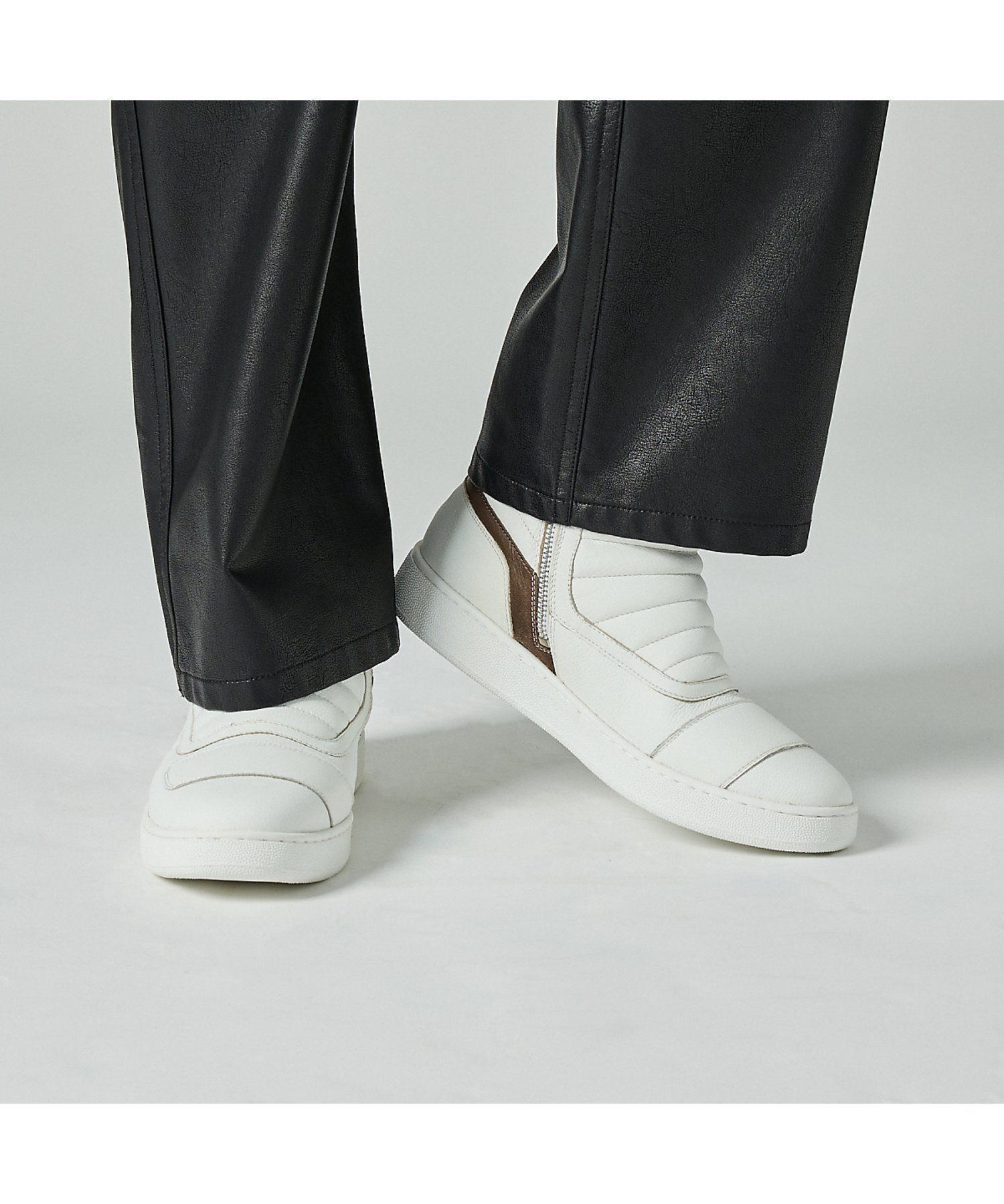 Кроссовки с боковой молнией AlfredoBANNISTER, White