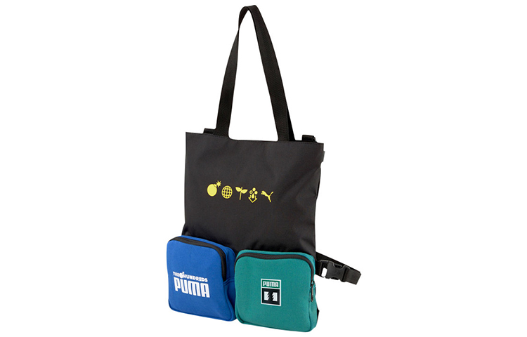 

The Hundreds Коллаборация Тканевая Ручная Сумка Через Плечо Повседневная Унисекс Черная PUMA