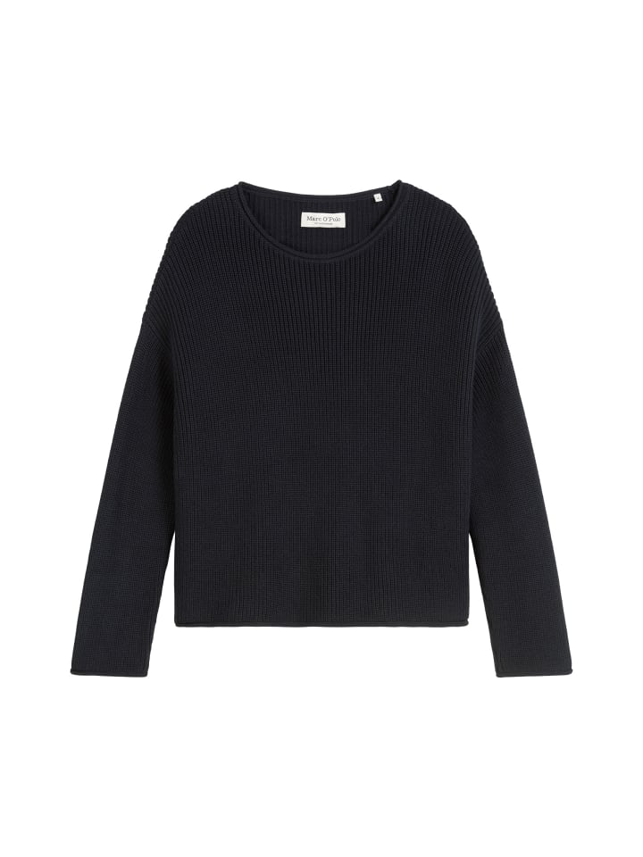 

Вязаный свитер DfC оверсайз в цвете Темно-синий Marc O'Polo