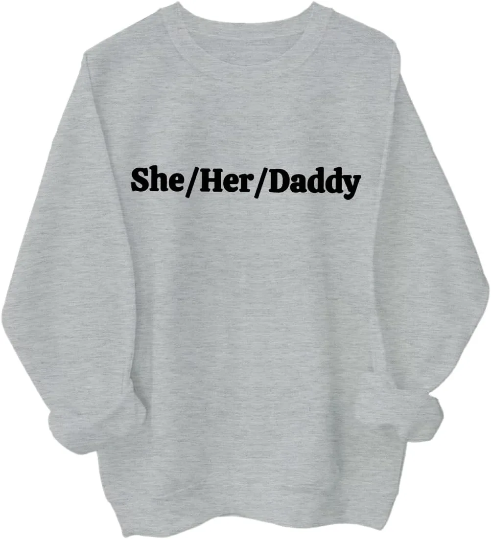 

Толстовка She Her Daddy с длинным рукавом