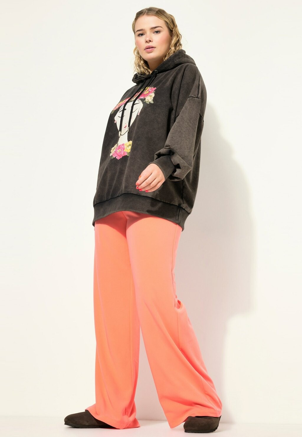 

Тканевые брюки HIGH WAIST WEITES BEIN BUNDFALTEN TEILELASTISCHER BUND Studio Untold, розовый