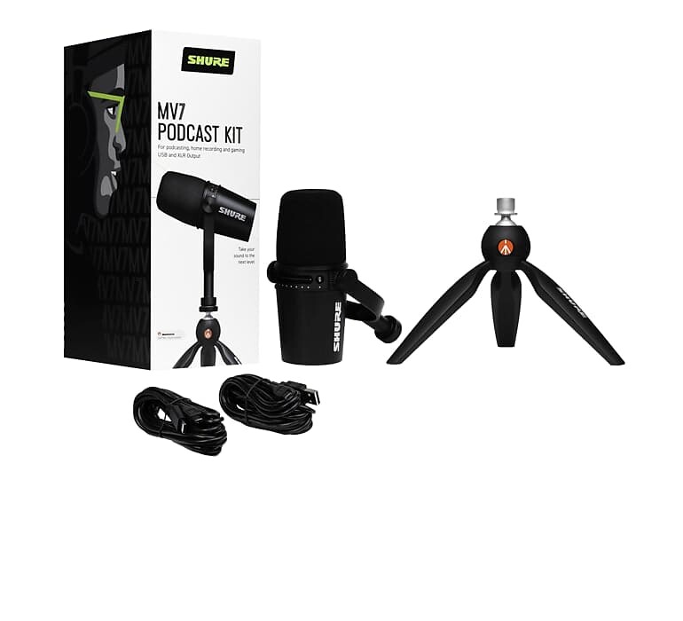 

Микрофон Shure MV7-K-BNDL Dynamic USB Microphone Podcast Bundle