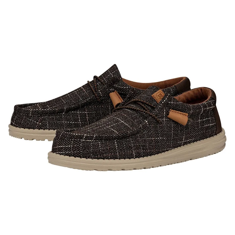 

Лоферы Hey Dude Wally Plaid boat shoes, коричневый