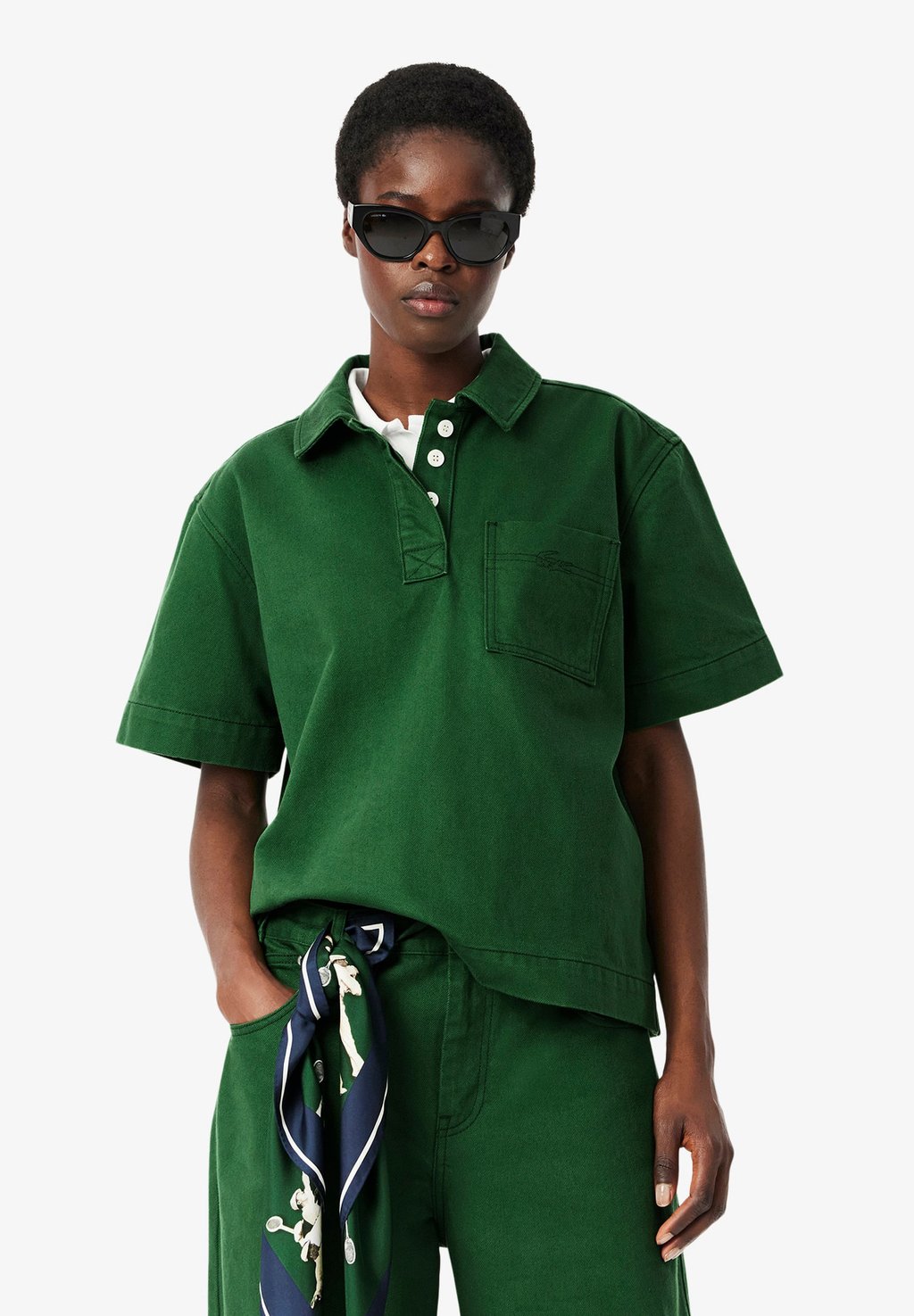 

Блуза Lacoste, зеленый