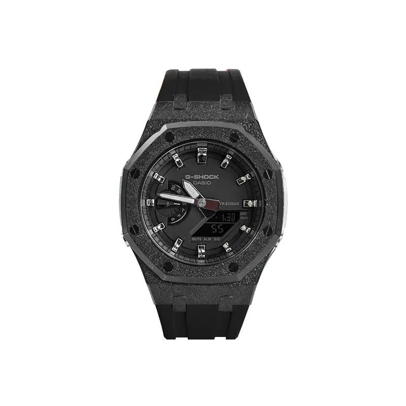 

Унисекс часы CASIO серии с двойным дисплеем жидкокристаллическим/аналоговым черные