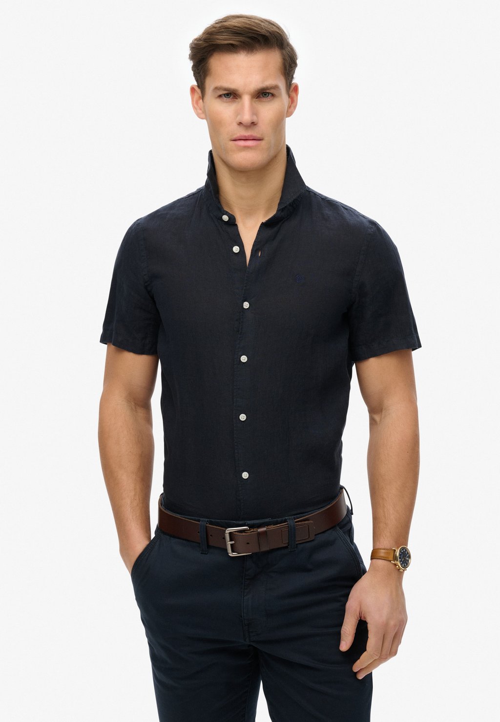 

Рубашка EMBROIDERED VACATION Superdry, синий