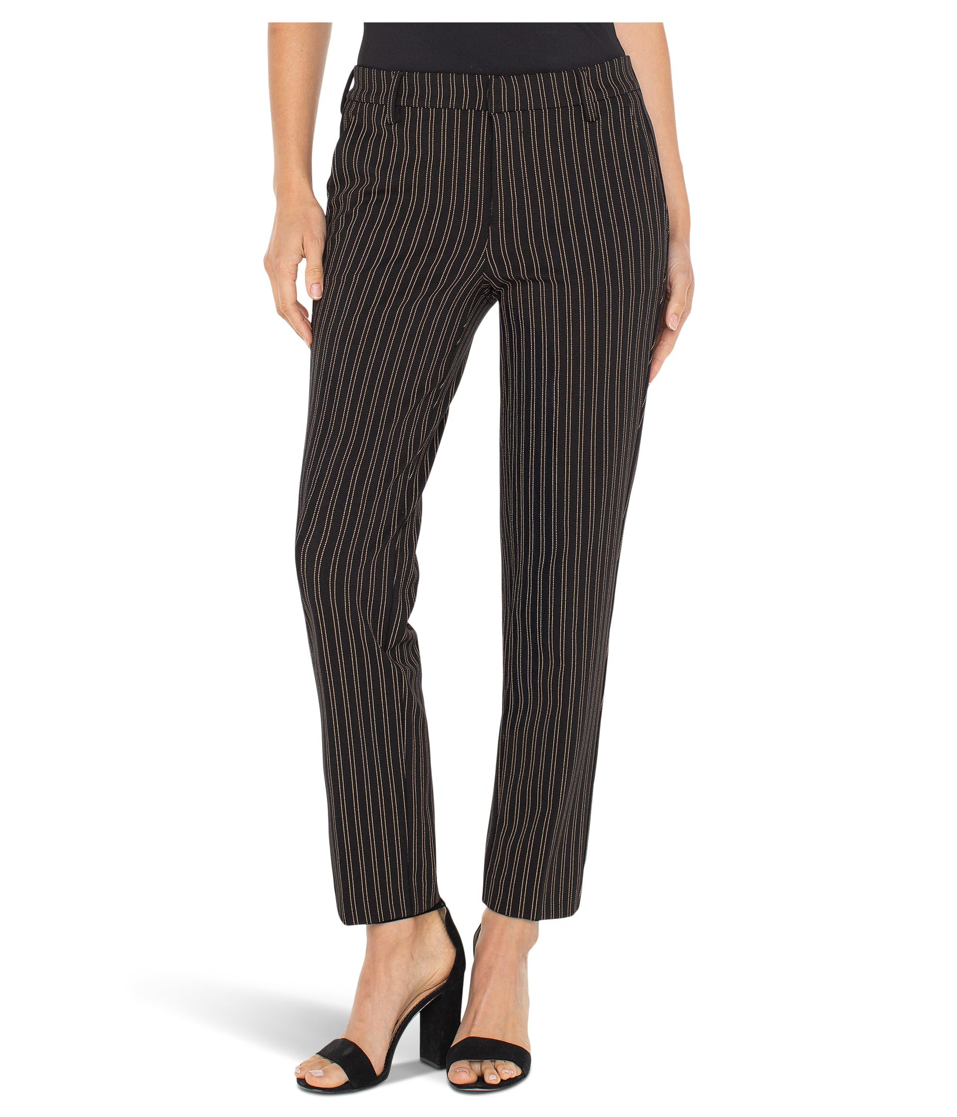 

Брюки Liverpool Los Angeles Petite Kelsey Mid-rise Trouser 27" Inseam, цвет Ticking Stripe Print