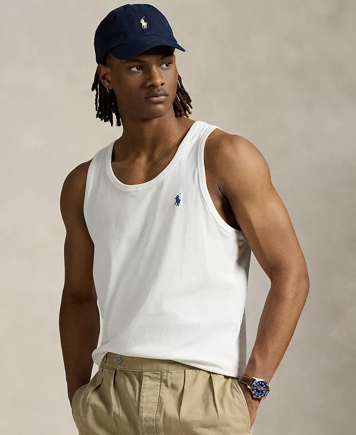 

Футболка-майка из джерси с эффектом стирки Polo Ralph Lauren, белый