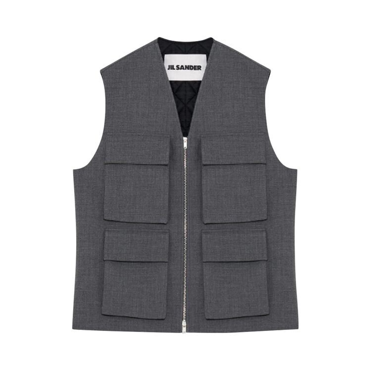 

Жилет Jil Sander Wool Vest London Fog, серый