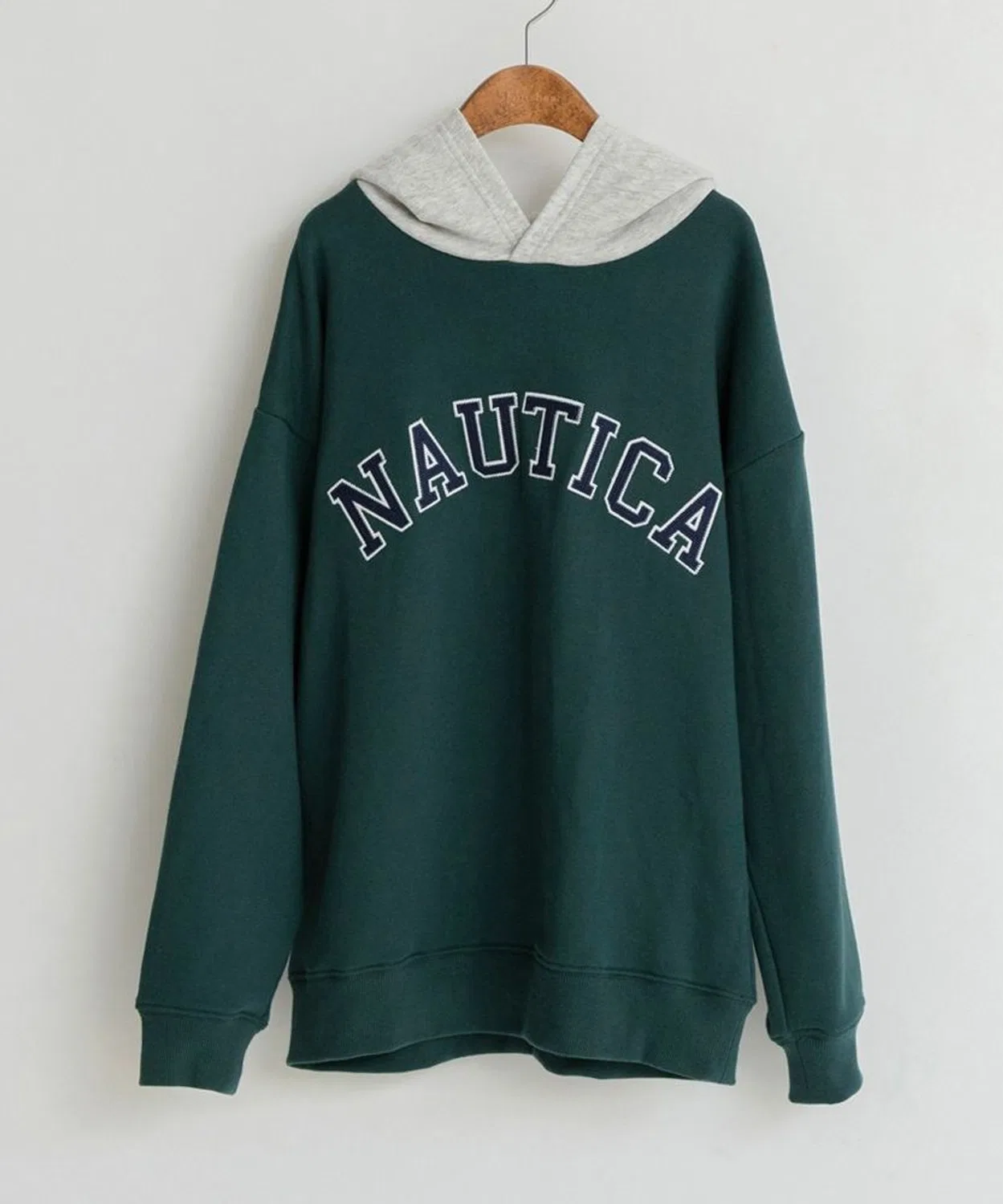 Парка Nautica с аппликацией, детская, тёмно-зелёная
