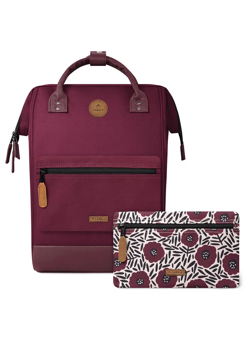 

CABAIA Daypack "Adventurer L Recycled", городской рюкзак из переработанных материалов, бордовый