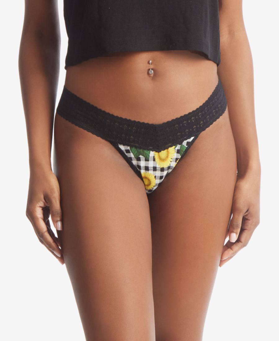 

Женские трусики-стринги Dream Ease с принтом и низкой посадкой Hanky Panky, Fields of Gold