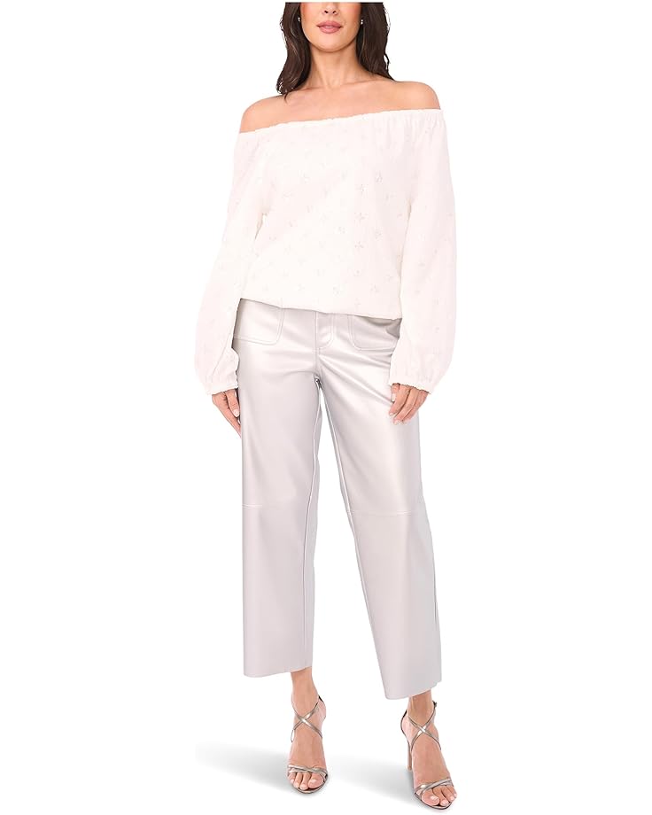 

Женская блуза Vince Camuto Off The Shoulder Long Sleeve, New Ivory