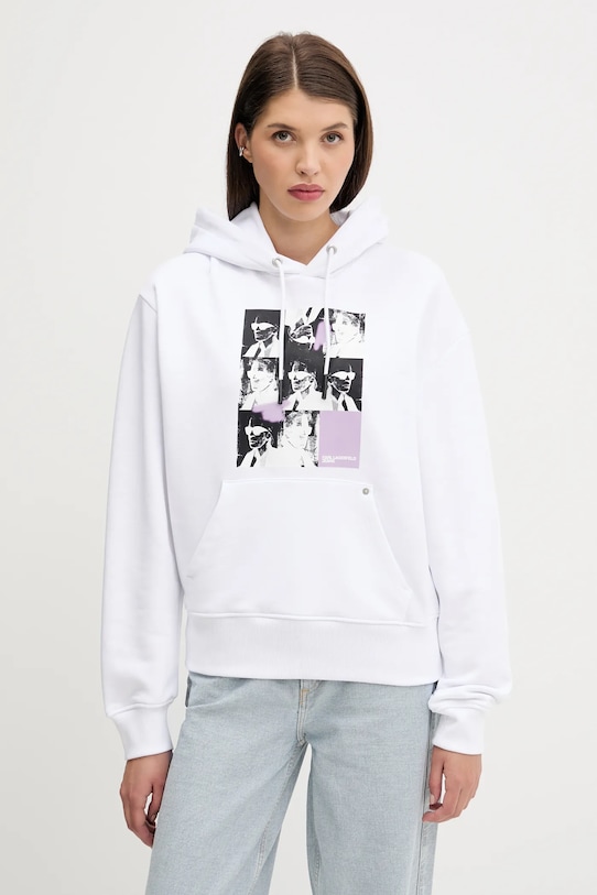 

Хлопковая толстовка Karl Lagerfeld Jeans, белый