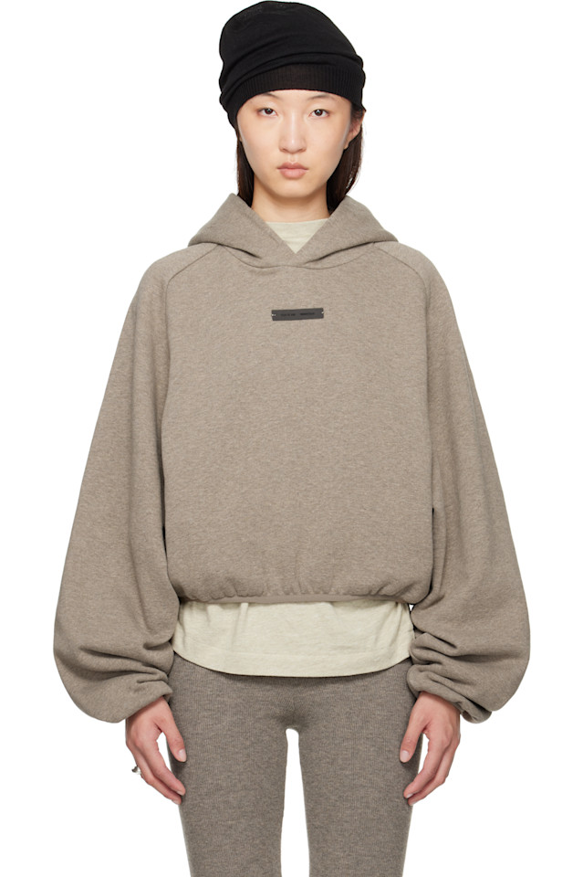 

Худи современного кроя Fear Of God Essentials, цвет homestead heather