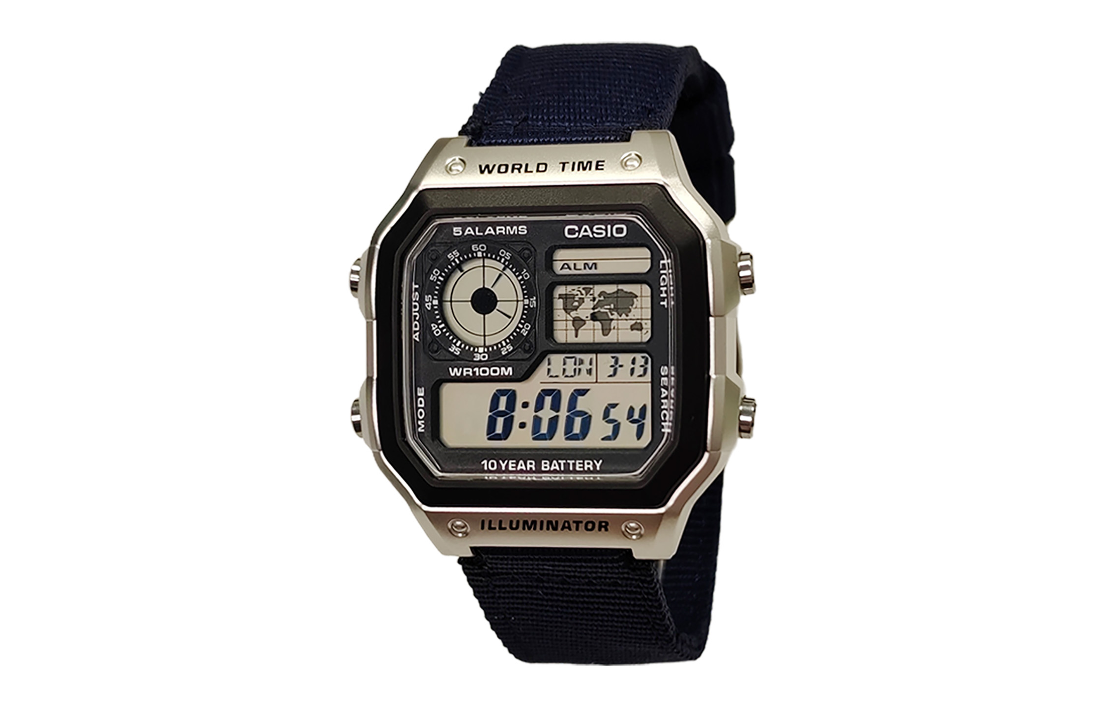 

Унисекс молодежные черные часы CASIO