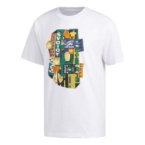 

Футболка adidas originals Pattern Logo Printing Short Sleeve White EC7348, белый