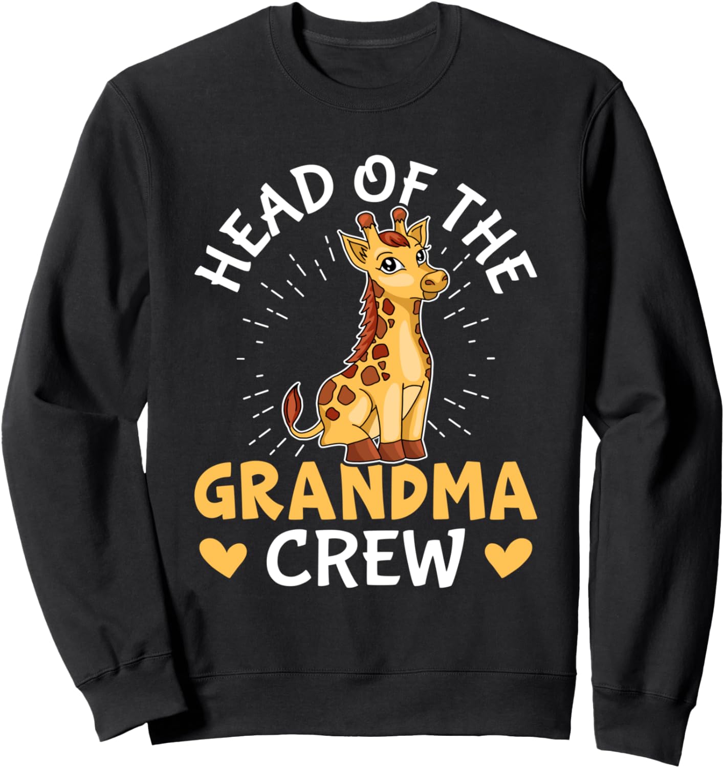 

Толстовка с изображением жирафа от Head of the Grandma Crew Favorite Grandma Designs For Women, черный