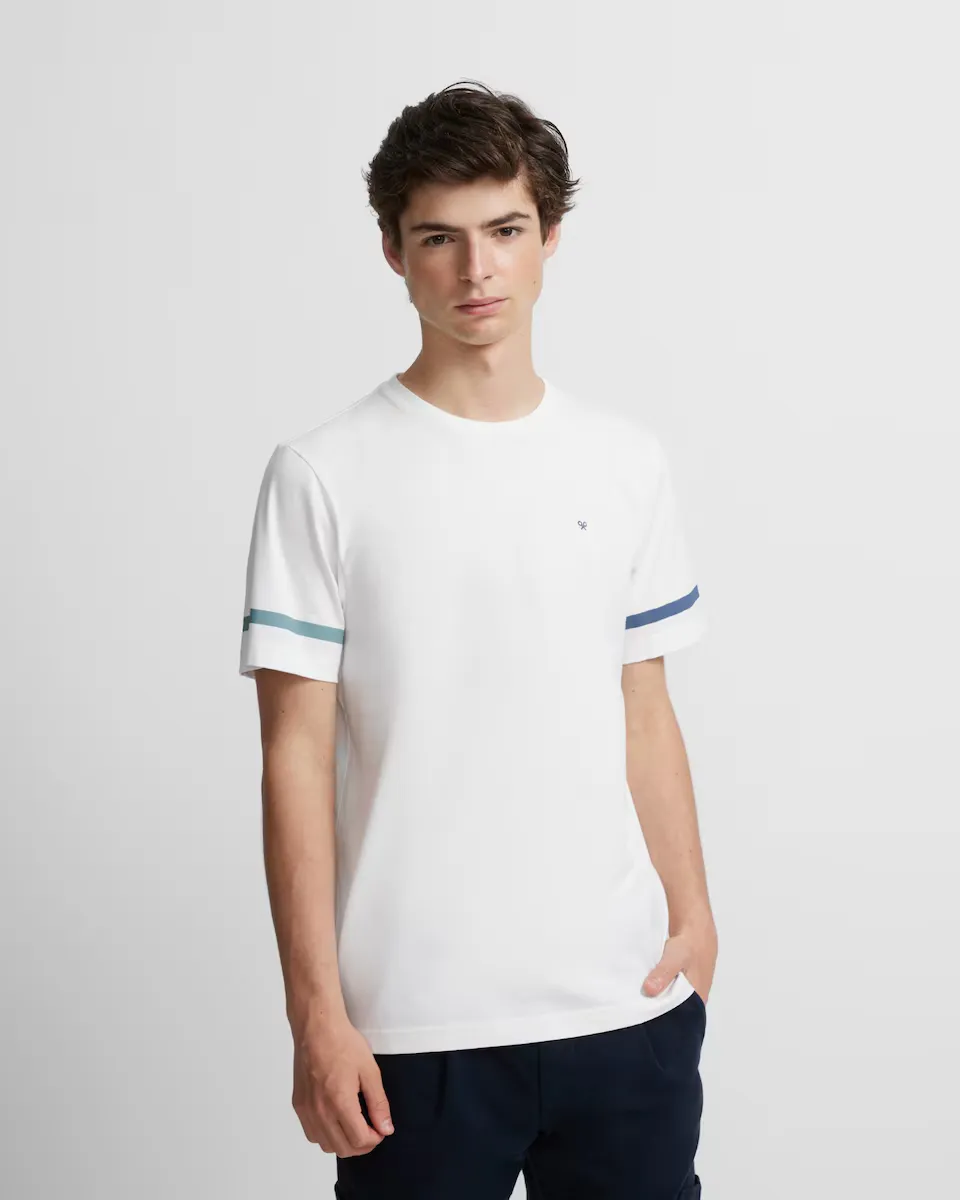 

Синяя мужская футболка с коротким рукавом Silbon, синий