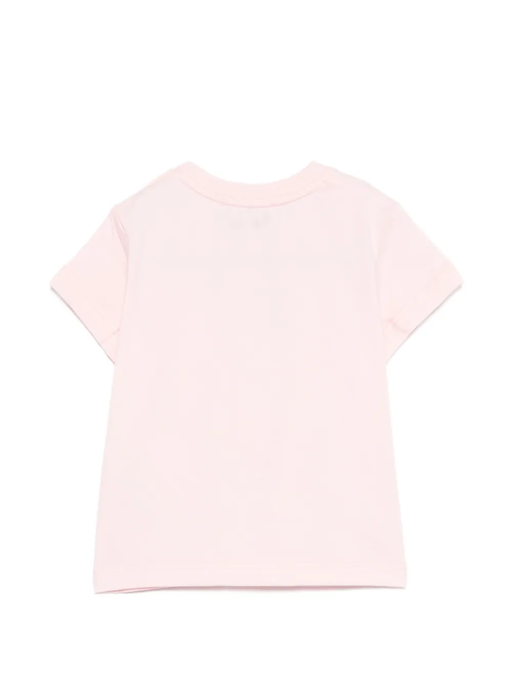 Футболка с вышивкой в виде мишки Moschino Kids, розовый — фото 2