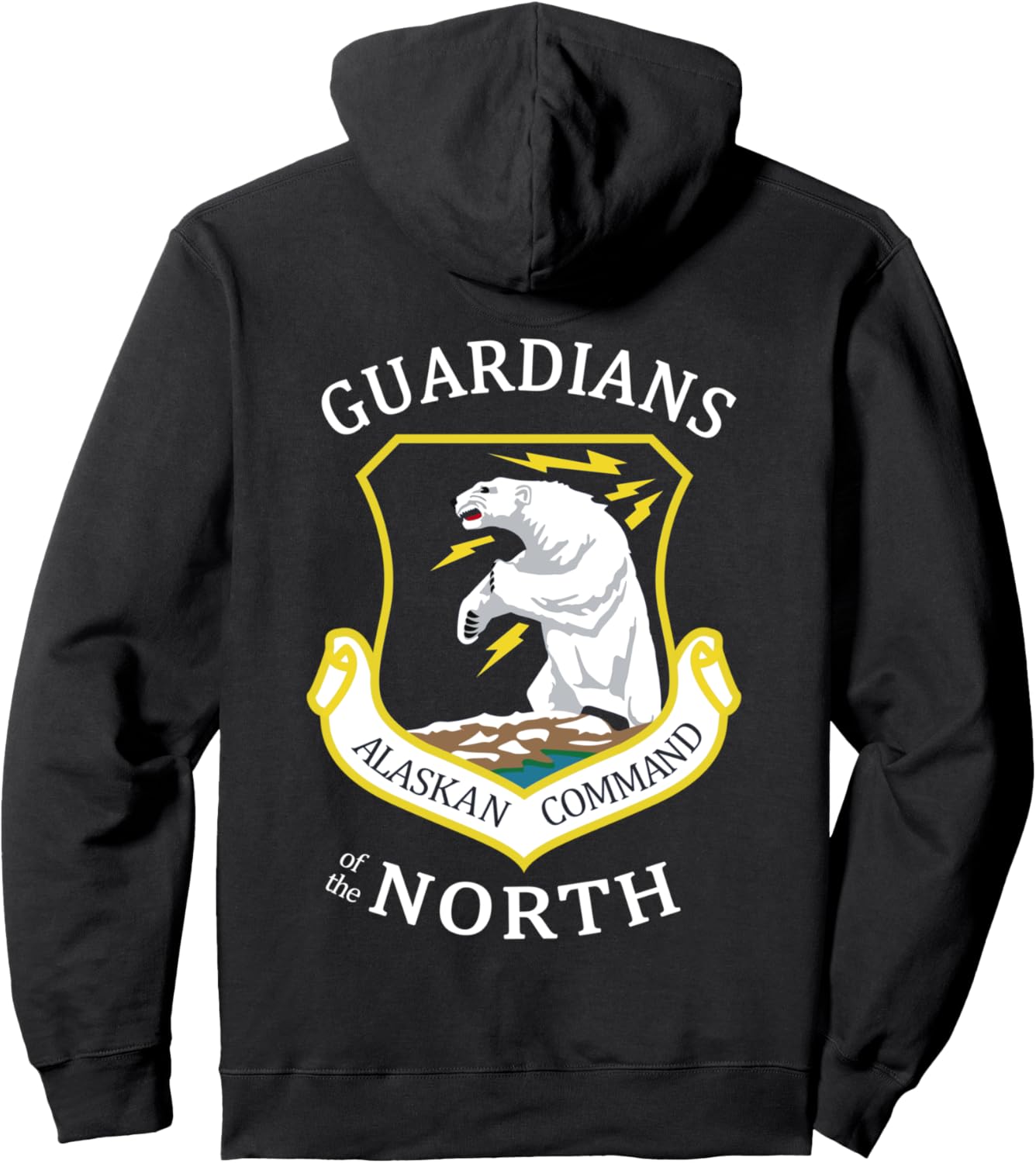 

Толстовка ALCOM Alaska Army U.S. Army Arctic Forces Usa Alaska Northern Frontier Army Defense, черный