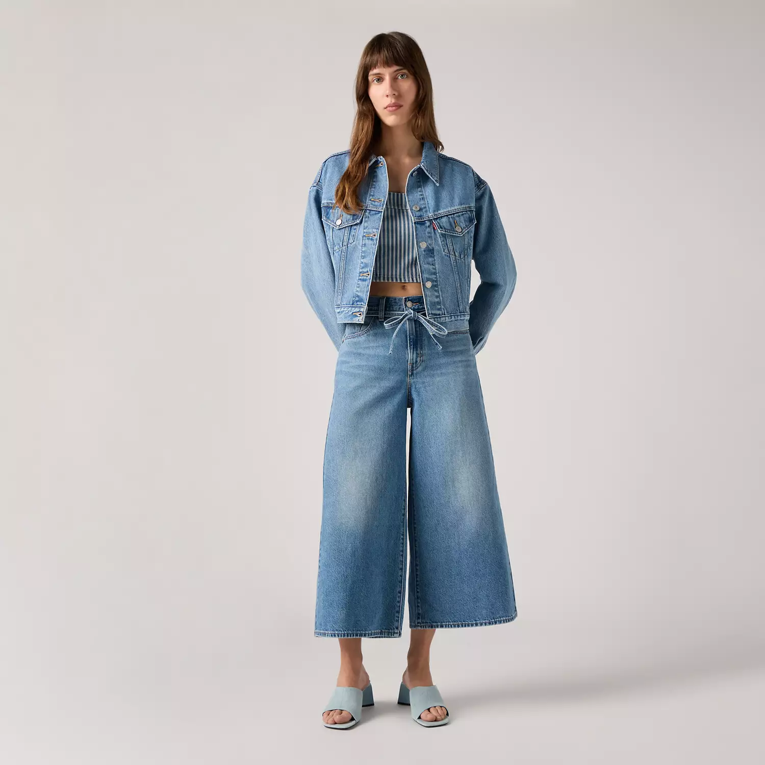 

Женские джинсы-кюлоты XL Levi's, цвет Hot And Cold - Medium Wash
