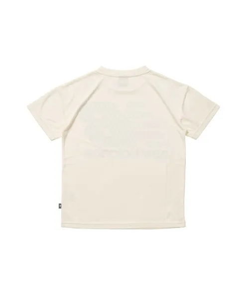 Детская футболка с большим логотипом New Balance Big Logo Short Sleeve Shirt офф-белая — фото 2
