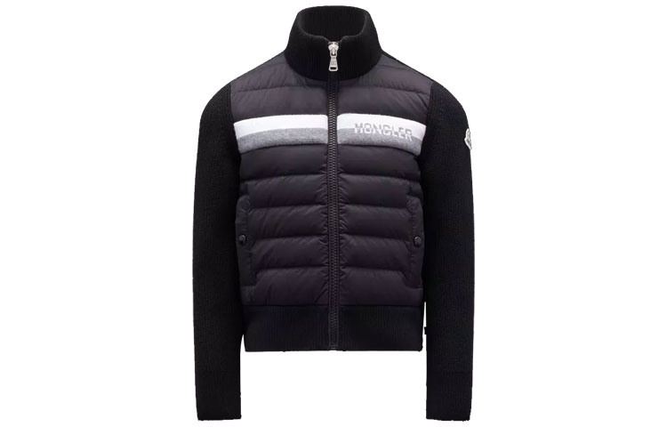 

Детская утепленная куртка Moncler, черная